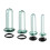 Portable Glass Gauge Stretching Set Multiple Sizes-Black 5mm 6