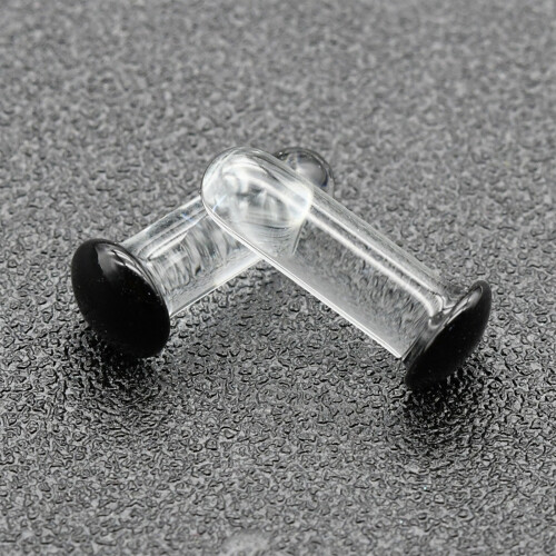 Portable Glass Gauge Stretching Set Multiple Sizes-Black 5mm 2