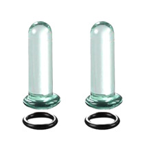 Comfortable Wear Glass Ear Gauges for-Transparent color 5mm