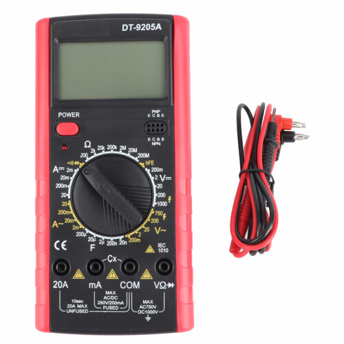 DT 9205A Digital Multimeter 1999 Counts 32 Range Compact Tool 1