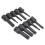 10Pcs 1/2in Square Socket Set CRMO Impact Bits M5-M18 Black 4