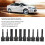 10Pcs 1/2in Square Socket Set CRMO Impact Bits M5-M18 Black 3