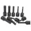 10Pcs 1/2in Square Socket Set CRMO Impact Bits M5-M18 Black 6