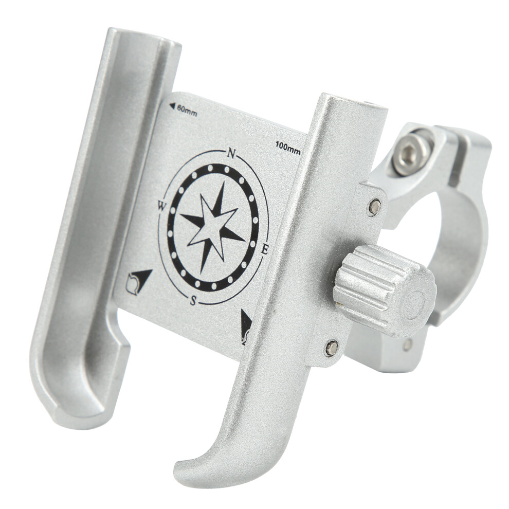 Gub-P40 360 Adjustable Aluminium Phone Holder For Bicycle & Motorcycle, Argent 6951360049397