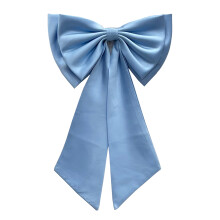Wedding Dress Bowknot Detachable Waist Ornament-Sky Blue