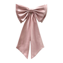 Women's Waist Ornament Large Bowknot Decorative-Dirty powder