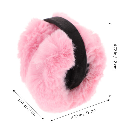 Winter Warm Earmuffs Capas De Plush Para Mulheres 2