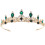 4 Unidades Faixa De Resistente Tiara Coroa 1