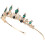 4 Unidades Faixa De Resistente Tiara Coroa 3