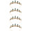 4 Unidades Faixa De Resistente Tiara Coroa 10
