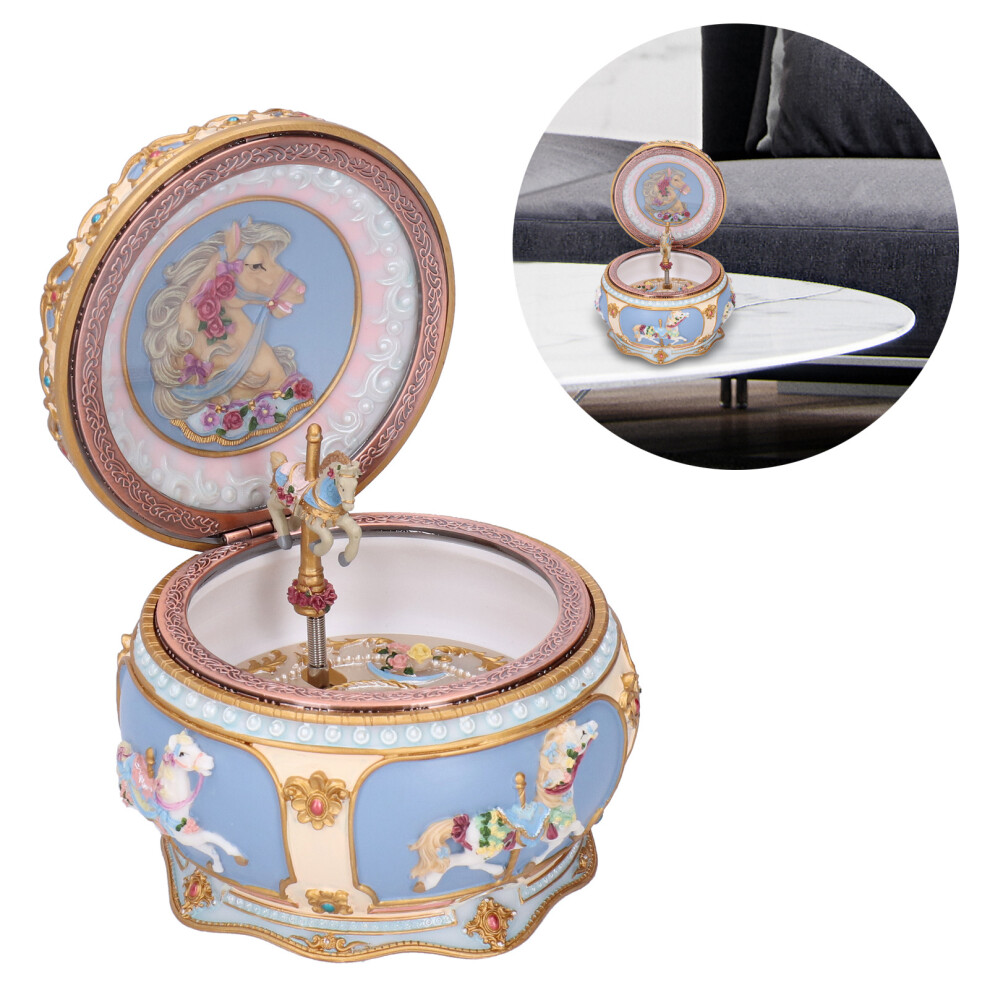 You Are My Sunshine LED Light-Up Carousel Music Box Perfect Gift Decor