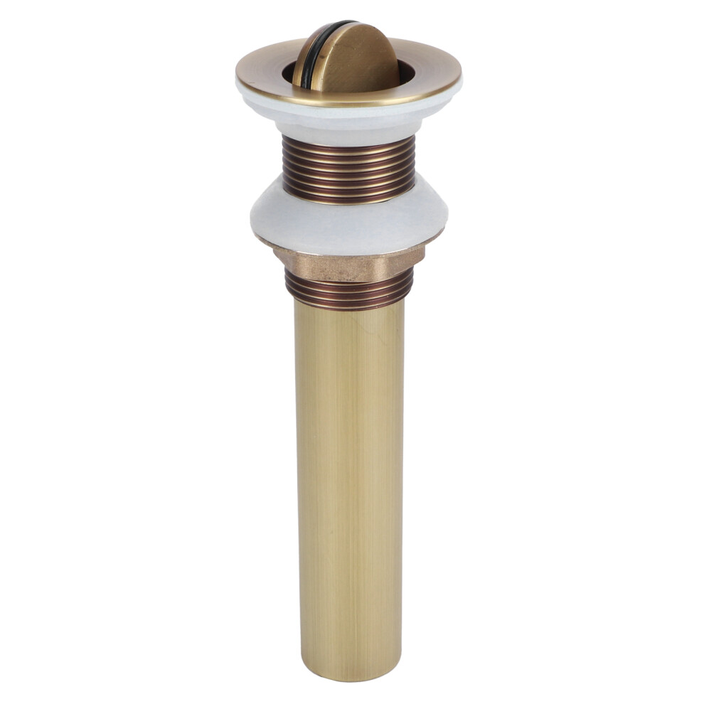 Antique Brass Bathroom Sink Drain Flap Stopper Non-Overflow 19X6cm 9331360053636