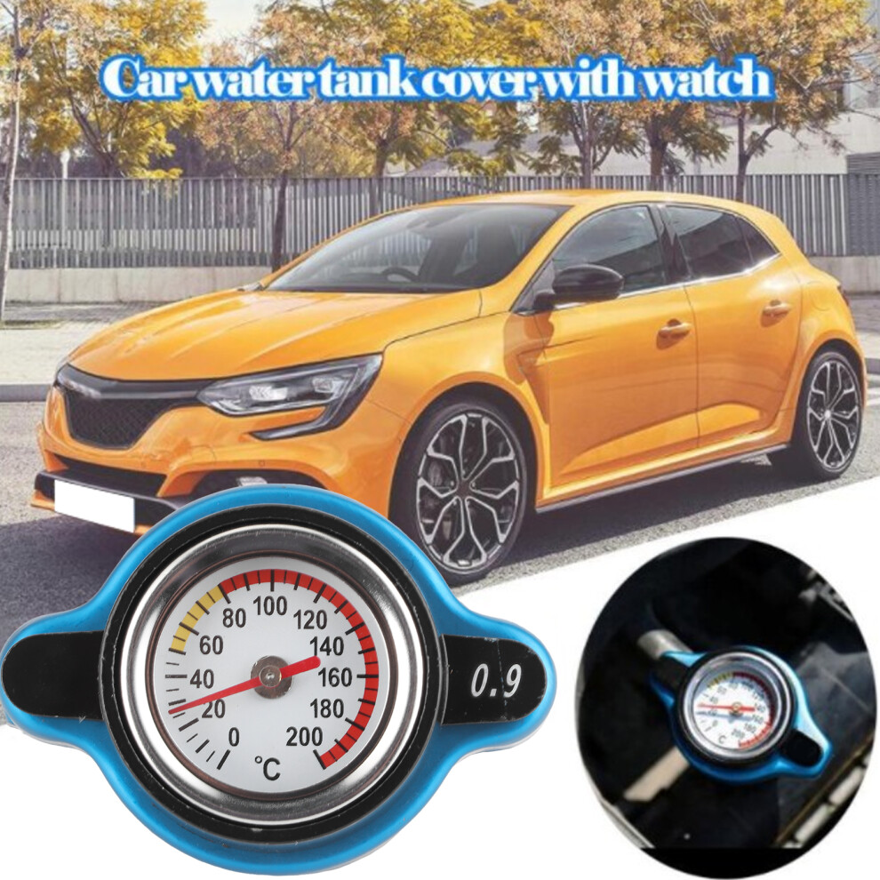Universal 0.9Bar Thermostatic Radiator Cap W/Leakproof Gauge 4991360054795