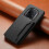 (For Honor Magic5 Ultimate, Black) Calf Texture Card Bag Design Full Coverage Phone Case 2