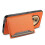 (For Honor Magic5, Orange) Calf Texture Card Bag Design Full Coverage Phone Case 4