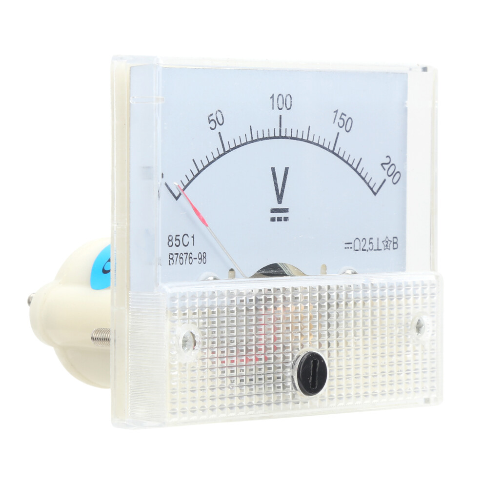 Pointer Dc Voltmeter 85C1 0-200V Panel Meter, 56X63mm, 2.5% 7631360059808