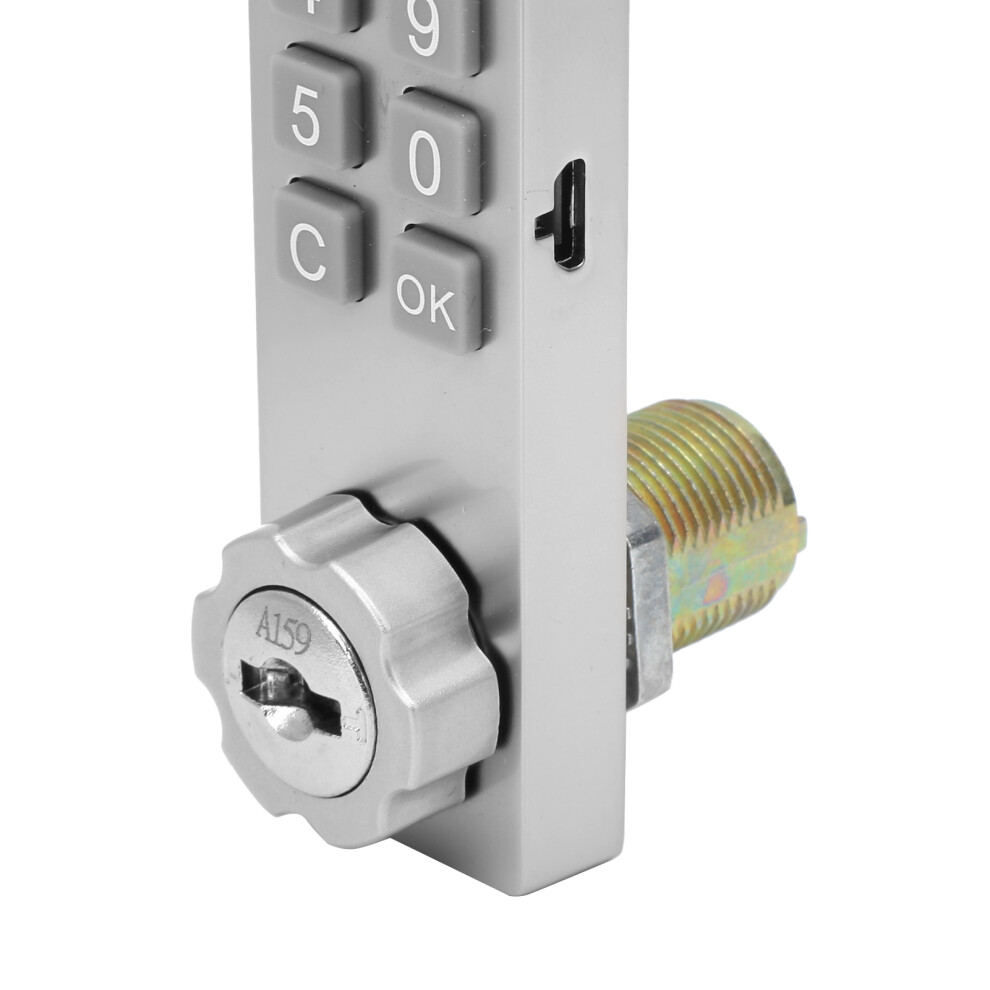 Keypad Cabinet Lock Zinc Alloy Security With Password Key & Mounting Accessory 3531360059355