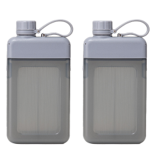 Tragbarer Reisebecher, schlanke, quadratische Flasche für den täglichen Gebrauch, hochwertiges Material, das dem täglichen Verschleiß standhält,