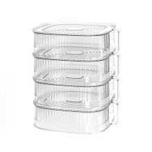Eisgekühlte Servierplatte, Schwanenhals-Kaffeekessel mit unterteilten Fächern, transparentes Design für Party-Snacks und Obstpräsentation
