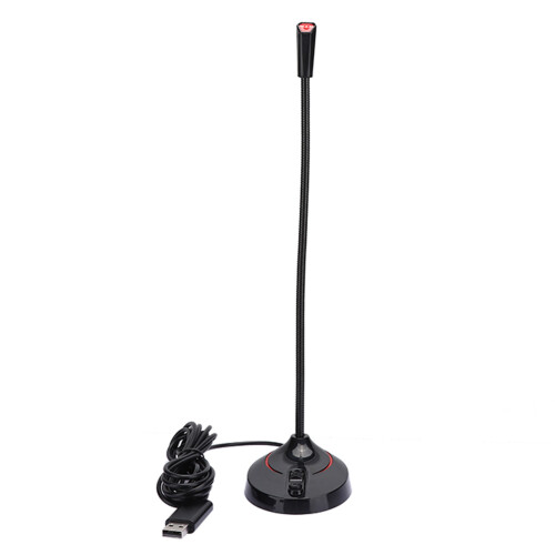 360 USB Conference Microphone – Omnidirectional, Portable, Black + Red 2