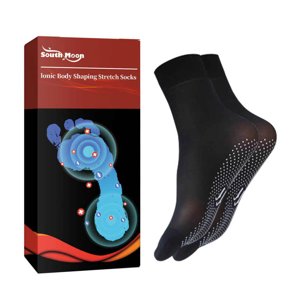 (1pairs) South Moon Body Care Stretch Socks Fitness Sports Big Belly Thigh Shaping Tight Stretch Socks