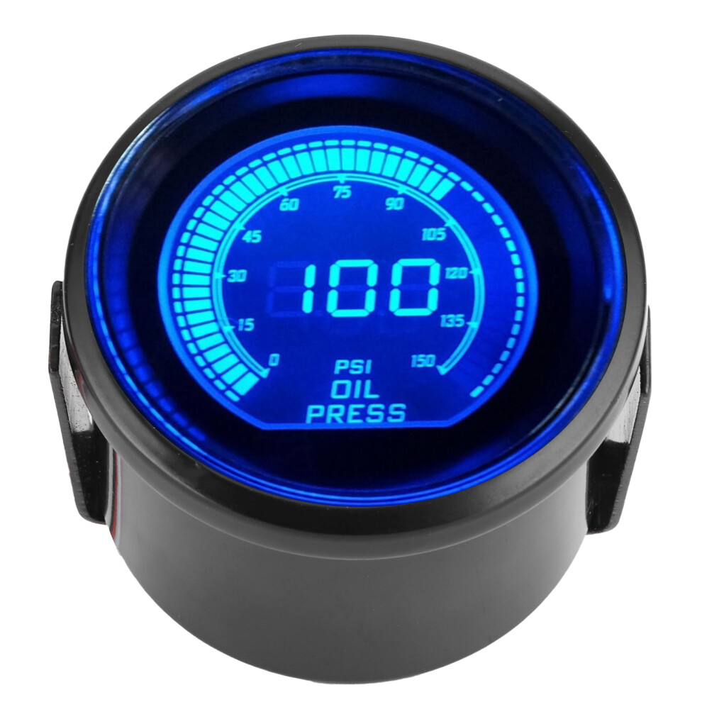 0Â150Psi 52Mm Oil Gauge With Sensor Dual Led For Evo Series 12V Cars 9381360069250
