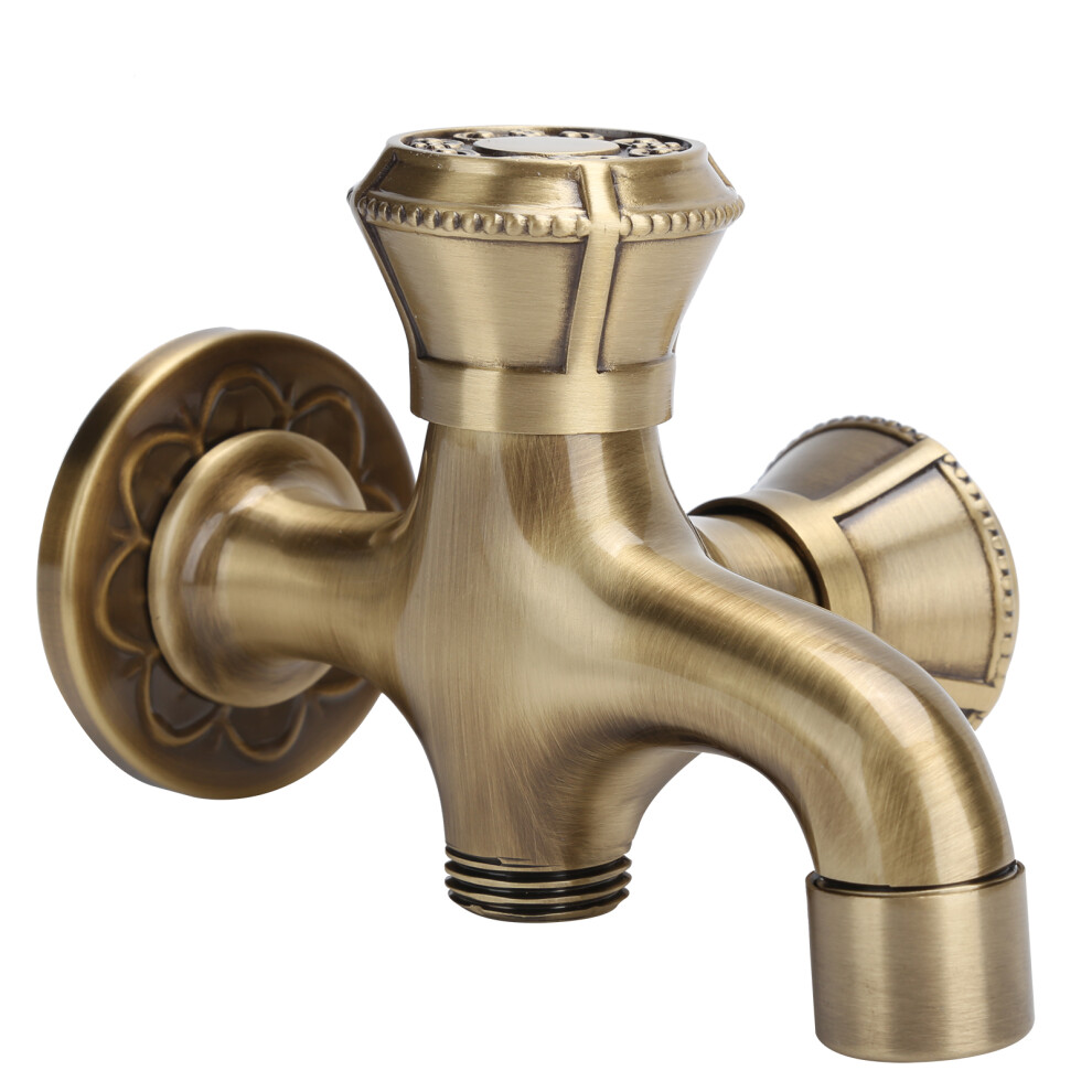 G1/2 Wall Mounted Laundry Faucet Hot Cold Water Tap Easy Install 4631360073470