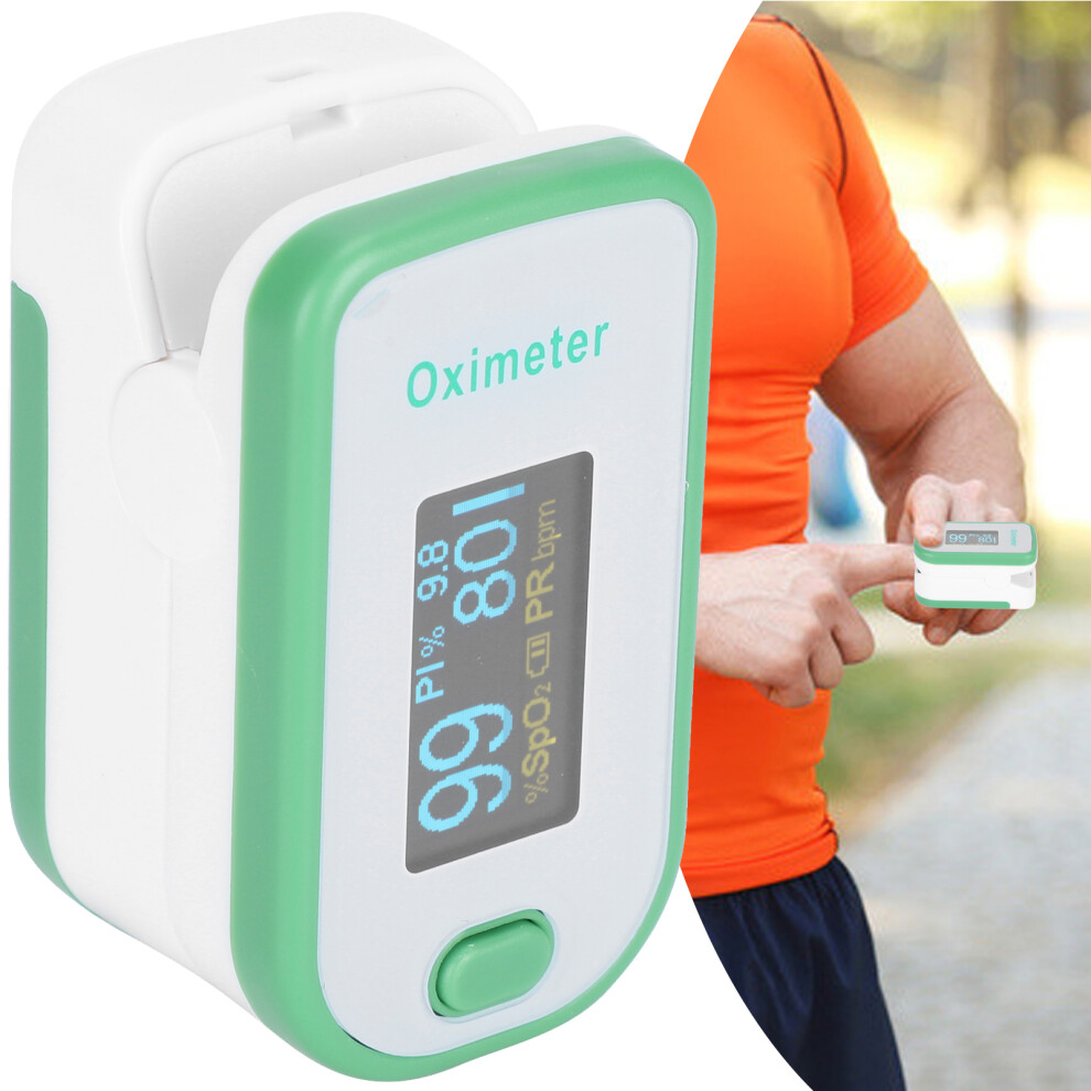 Portable Fingertip Pulse Oximeter Blood Oxygen Saturation & Heart Rate Tester