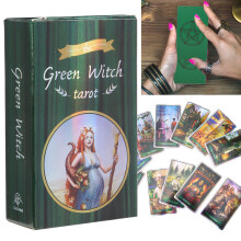 78 Stück Tarot-Glückskarten – Englisches Wahrsagespiel, Hologramm-Material