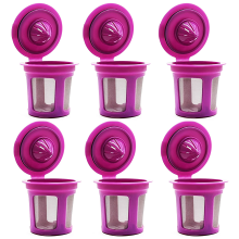 Genießen Sie Ihre Kaffeemomente auf einem neuen Niveau: Universelle K-Cup-Filter, wiederverwendbare Keurig K-Cups mit Doppelfiltrationssystem,