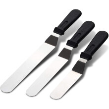 Craft Your Masterpiece: Angled Icing Spatula Set, Precision-Crafted Stainless Steel Blades, Ergonomic & Non-Slip Handles, Safe & Convenient, 6