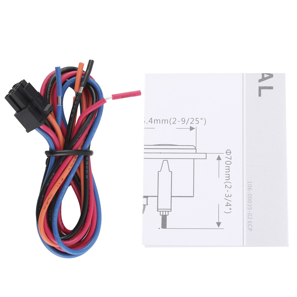 0Â9990Rpm Tachometer Gauge 52Mm Waterproof Ip67 Backlight Lcd 9Â32V Red 8221360088138