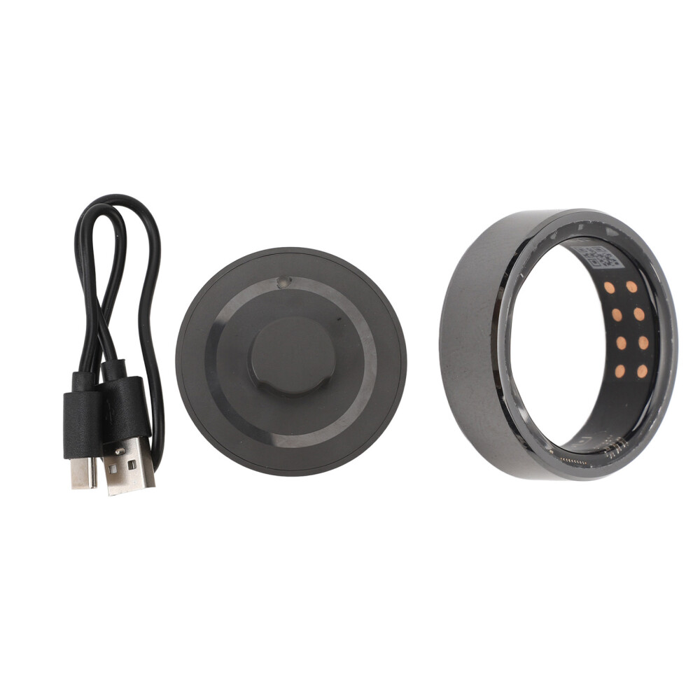 (Size 12) Smart Ring Step Counter Sleep Monitor Wireless Charging Size 11-image-OPC-PMX6FFV-NEW