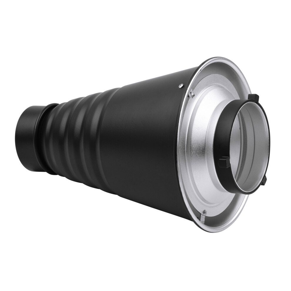 Large Metal Conical Snoot With Honeycomb & 5 Color Filters For Studio Flash 8051360089398