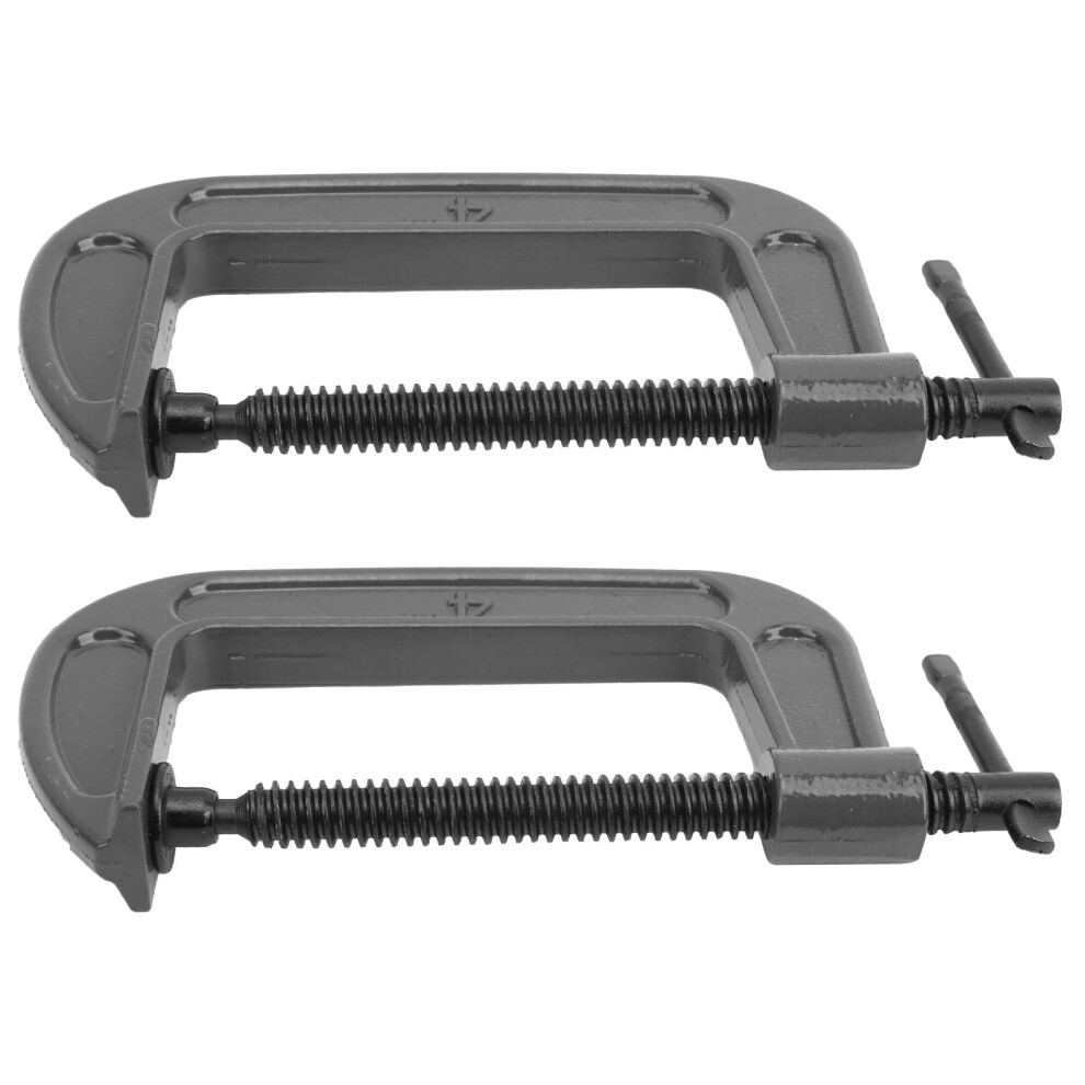 2Pcs G Clamp G-Type C-Design Malleable Steel Woodworking Fixed Hardware Tools 4941360091115