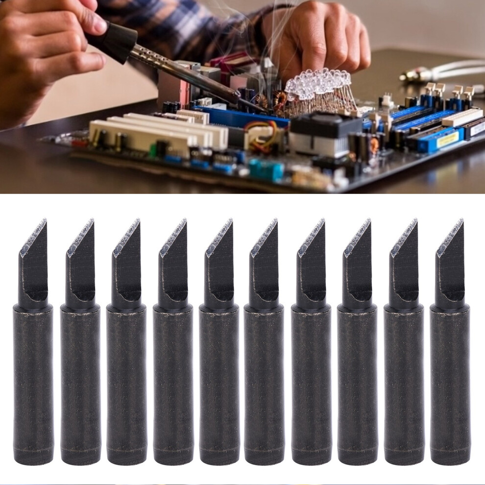 Durable 10Pcs 900Mt1.5k Black Soldering Tips For 936/937/938 Series 6921360092587