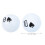 6Pcs Double Layer Rubber Golf Practice Balls, 42.7mm 4