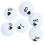 6Pcs Double Layer Rubber Golf Practice Balls, 42.7mm 14