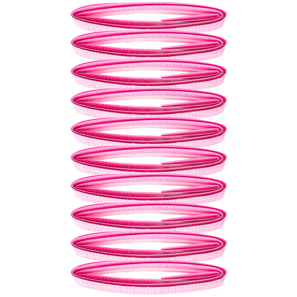 Perforated Fluorescent Pink Badminton Racket Overgrip 112x2.5cm Skidproof-image-OPC-PMX6HKW-NEW