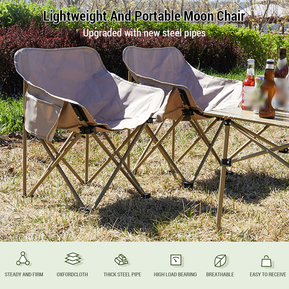 Moon Pod Chair Lightweight Portable with Bag for Camping Outdoor-image-OPC-PMX6HKB-NEW