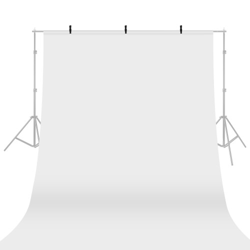 Durable 1.8x2.8m White Photo Studio Backdrop with 3 Clamps 1