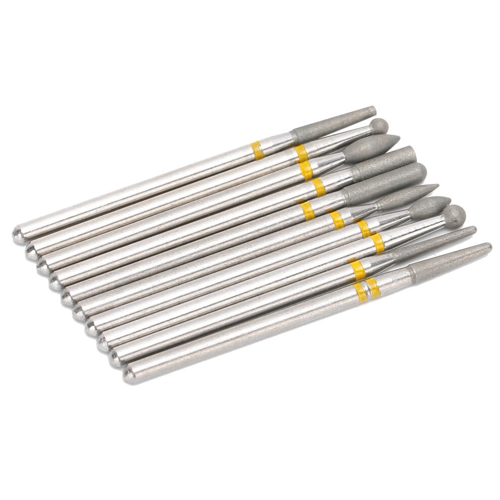 10Pcs Nail Drill Bits Milling Burrs Set for Nail Removal & Polishing