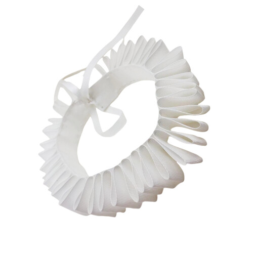 Victorian Elizabethan Styles Neck Ruff Ruffled-White Style 2