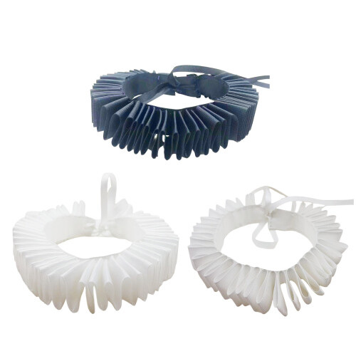Victorian Elizabethan Styles Neck Ruff Ruffled-White Style 2 1