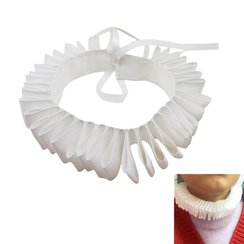 Victorian Elizabethan Styles Neck Ruff Ruffled-White Style 2 2