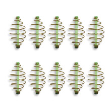 10pcs Fishing Spring Feeder Fishing Equipment Baits-Medium size
