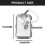 Clear Card Case with Spring String Card Holder for-Pink 3