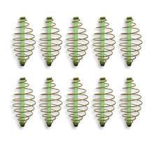 10pcs Fishing Spring Feeder Fishing Equipment Tool Feeder-large