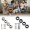 4Pcs Neck Joint Bushings Ferrules & Bolts Electric-Silver 6