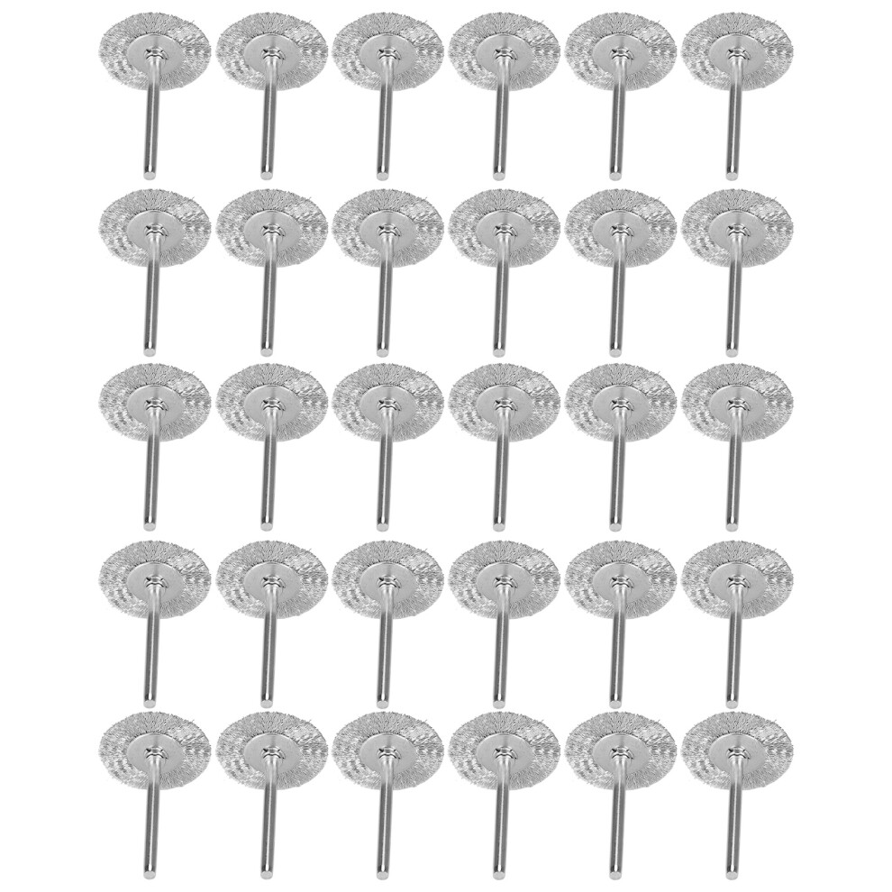 30Pcs Mini Brush Wheel For Paint Removal In Narrow Holes Polishing Tools|" 7891360103530